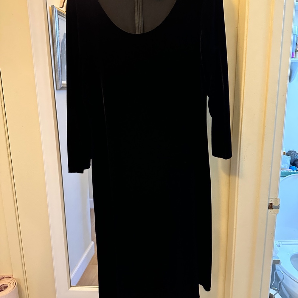Eileen Fisher Black Sheath Cocktail Dress